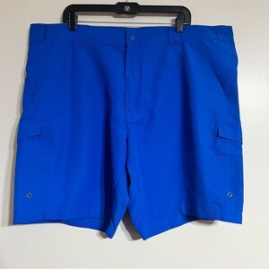 Bimini Bay Cargo Shorts Men’s 44x9 Blue Dri-Fit Outdoor Athletic Athleisure‎